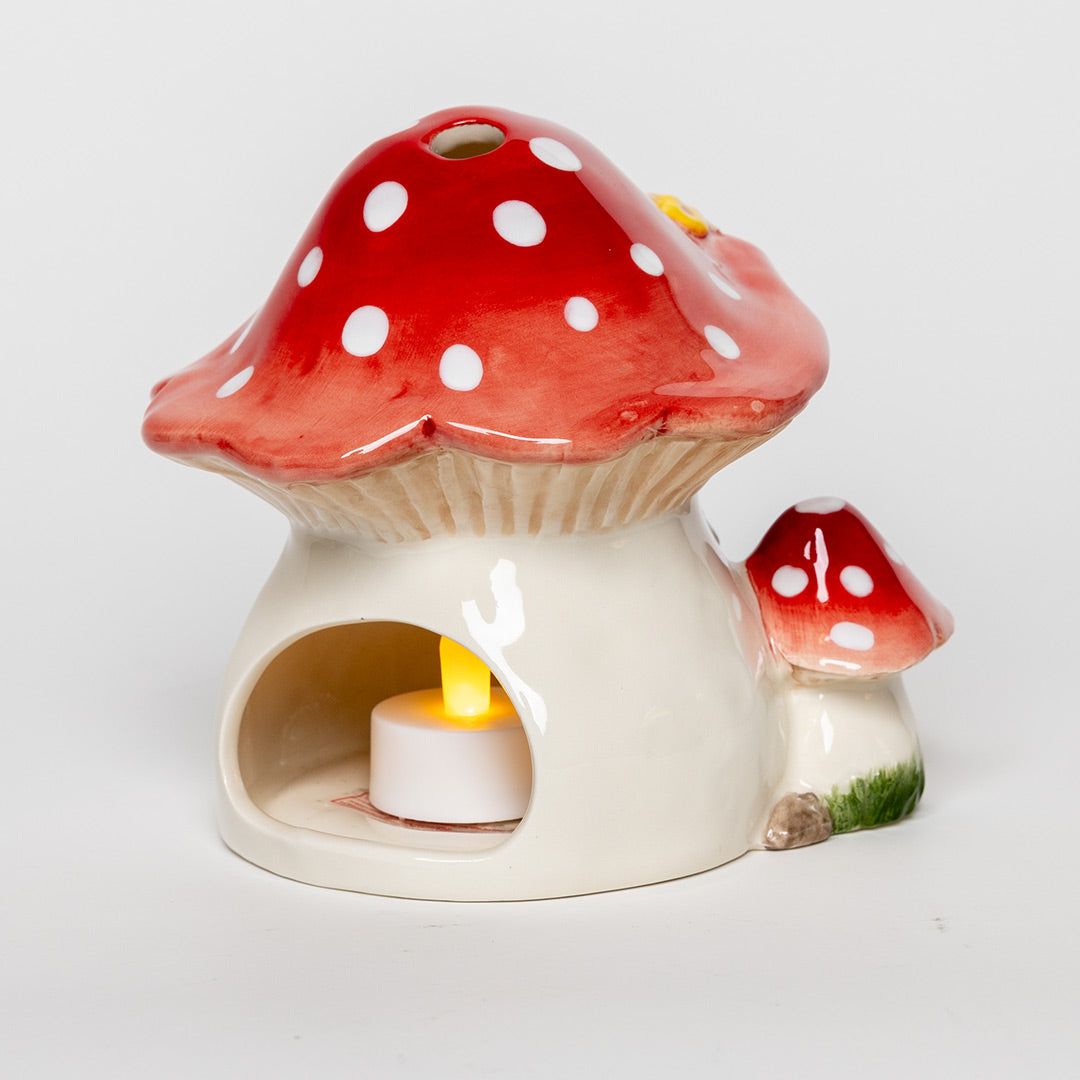 Clayworks Nesting Mushroom Candle House