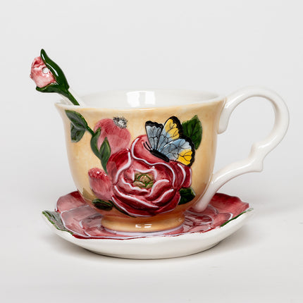 Clayworks Rose Tea Time Set