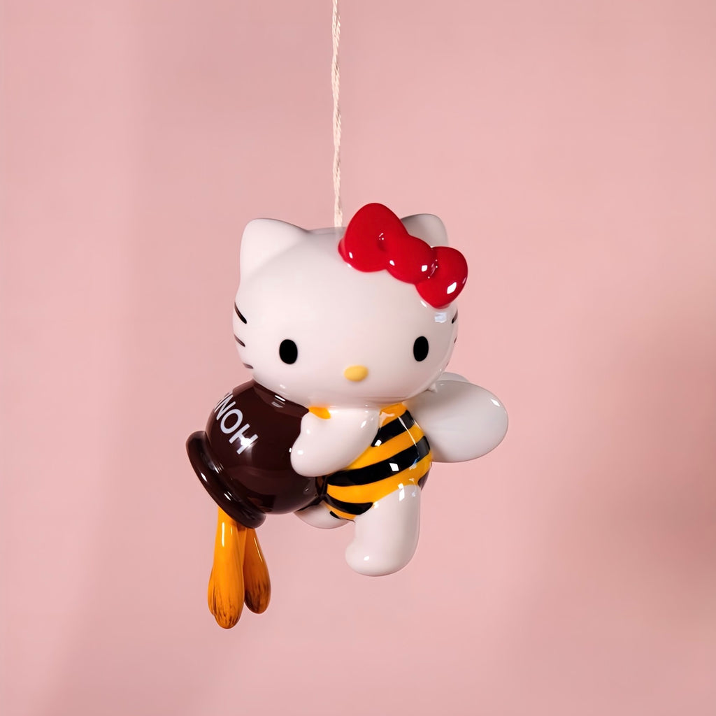 Hello Kitty Bumble Bee Wind Chime | Handcrafted Collectible