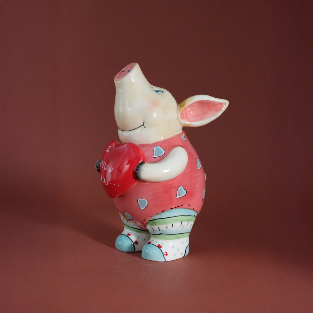 I Wuv You Piglet Figurine