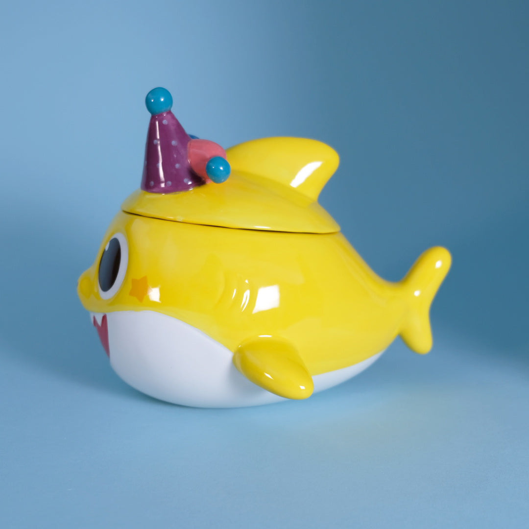 Spooky Baby Shark Family Figural Container