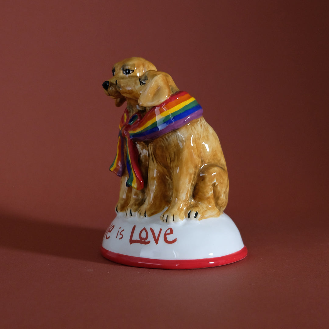 Love is Love Dogs Figurine