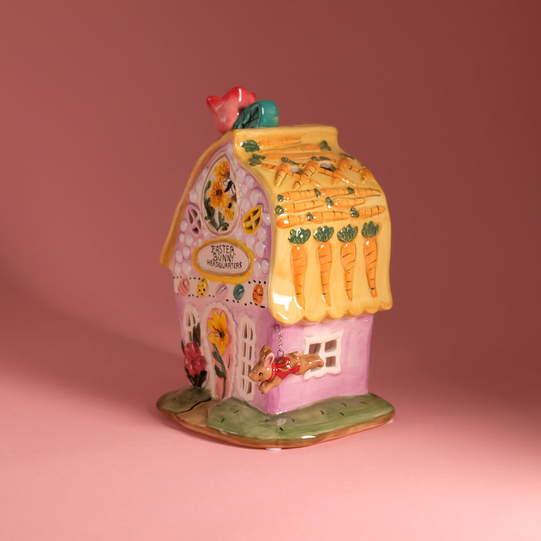 Clayworks Easter Bunny Headquarters Candle House