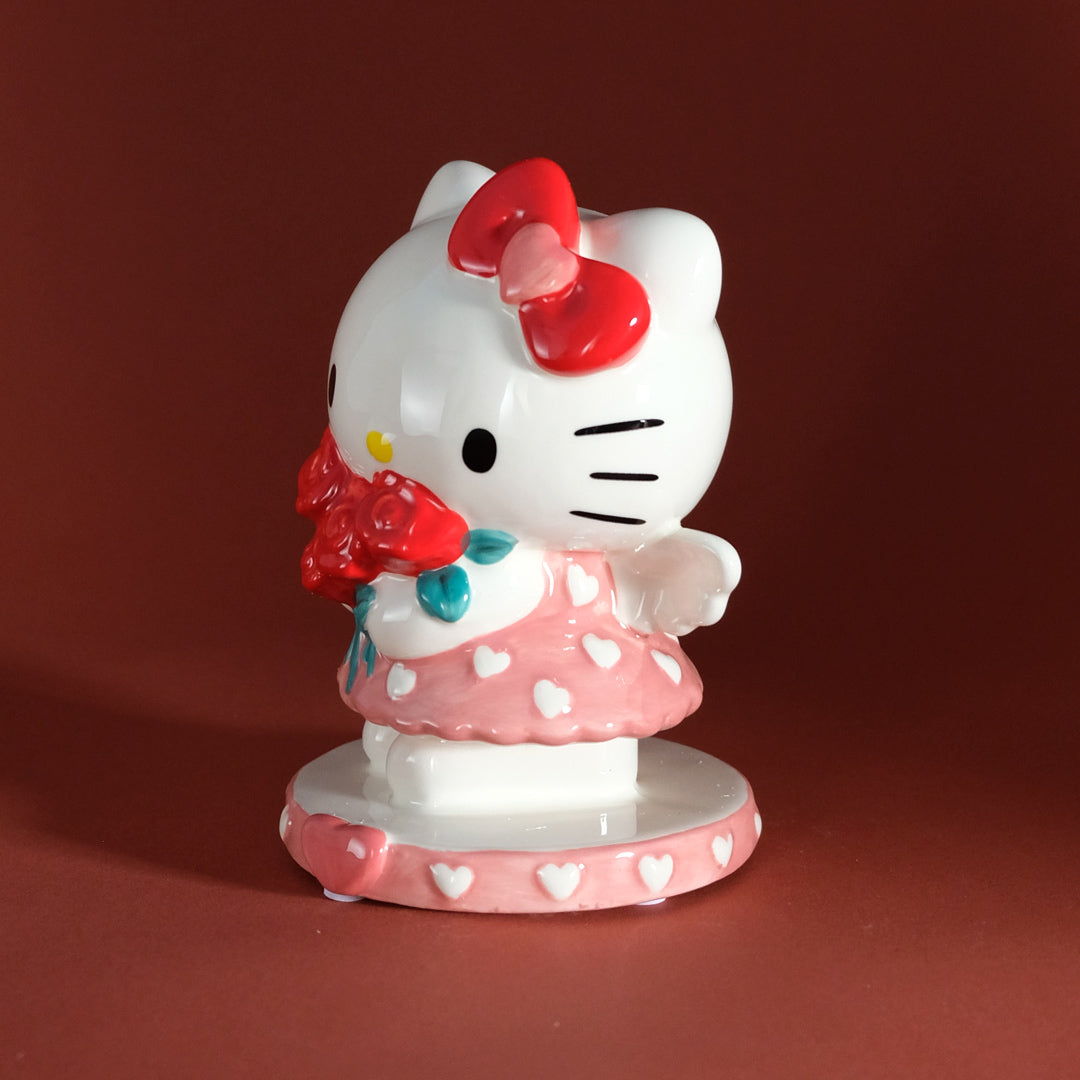 Hello Kitty Red Rose Bouquet Figurine