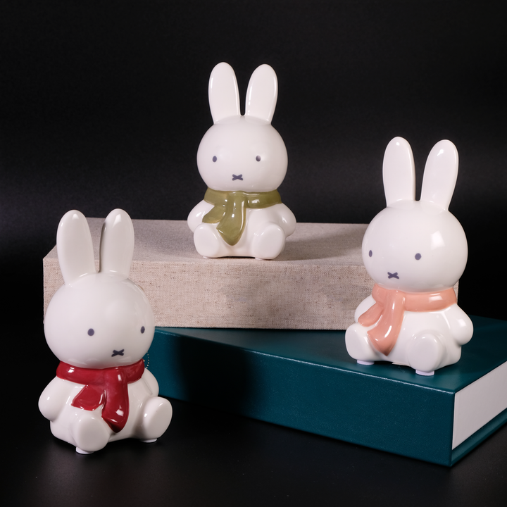 Miffy Snuggle Season Figurine Burgundy