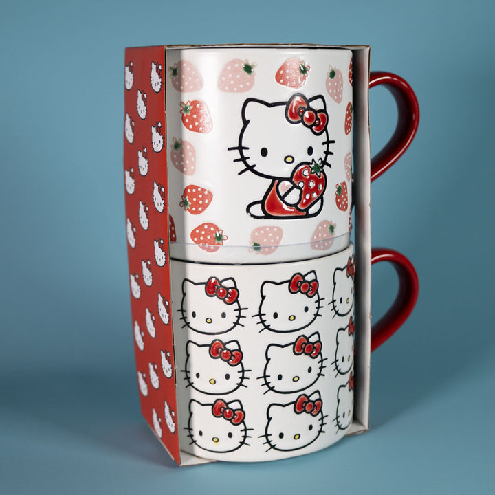 Hello Kitty Strawberry Mug Set