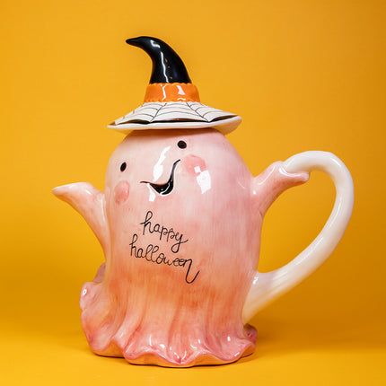 Clayworks Pink Ghost Teapot