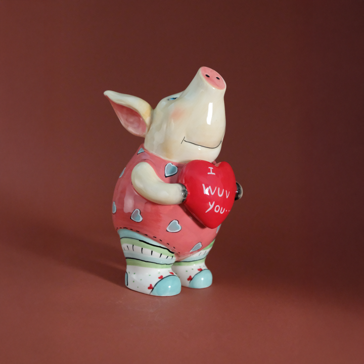 I Wuv You Piglet Figurine