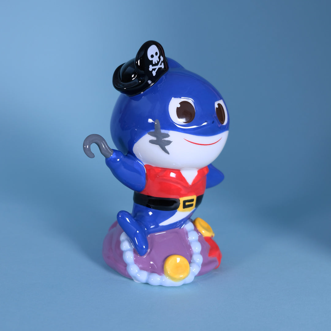 Daddy Shark Pirate Family Figurine