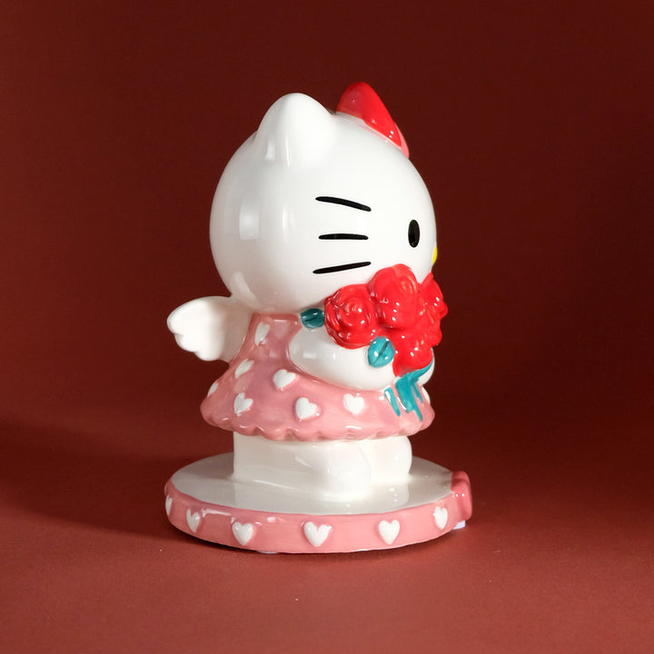 Hello Kitty Red Rose Bouquet Figurine