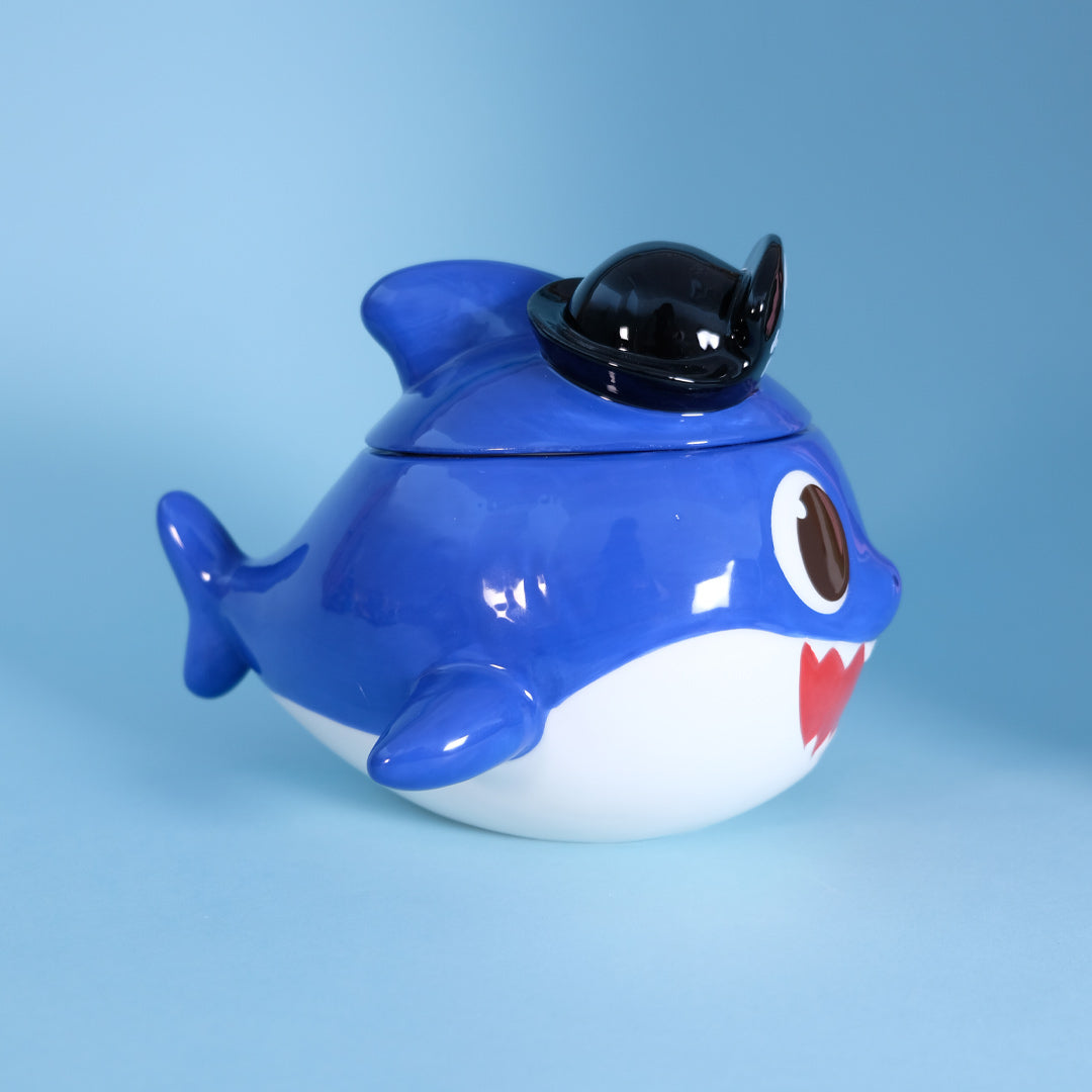 Spooky Daddy Shark Family Figural Container