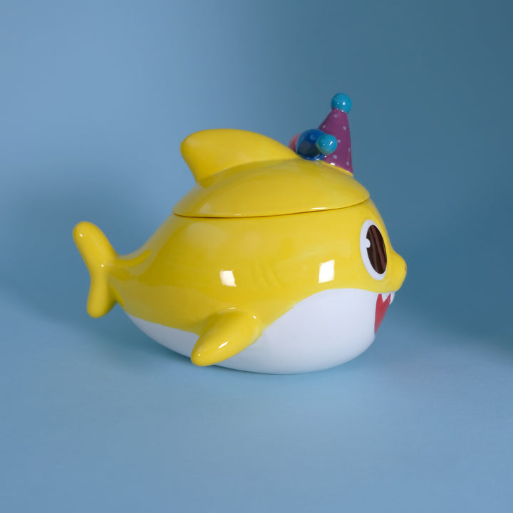 Spooky Baby Shark Family Figural Container