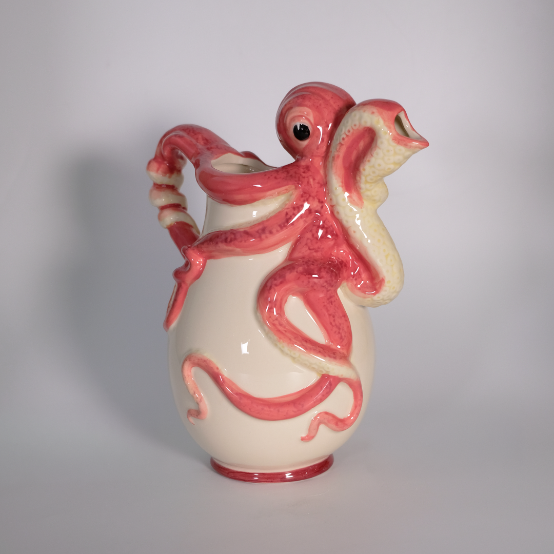 Red Octopus Pitcher