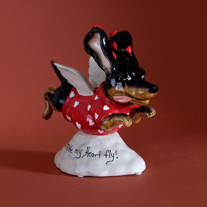 You Make My Heart Fly! Dog Figurine