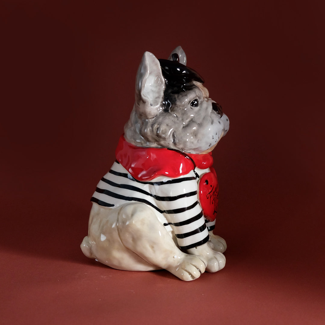 Free French Kisses Bulldog Figurine