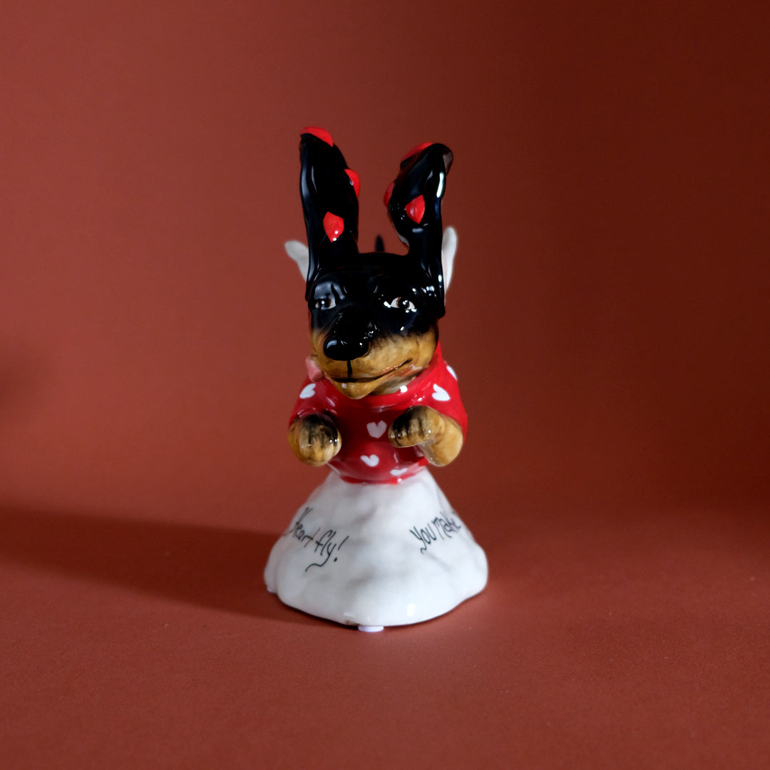 You Make My Heart Fly! Dog Figurine