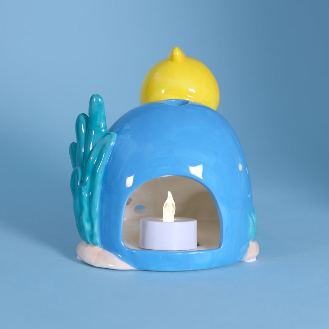 Baby Shark Coral Candle House