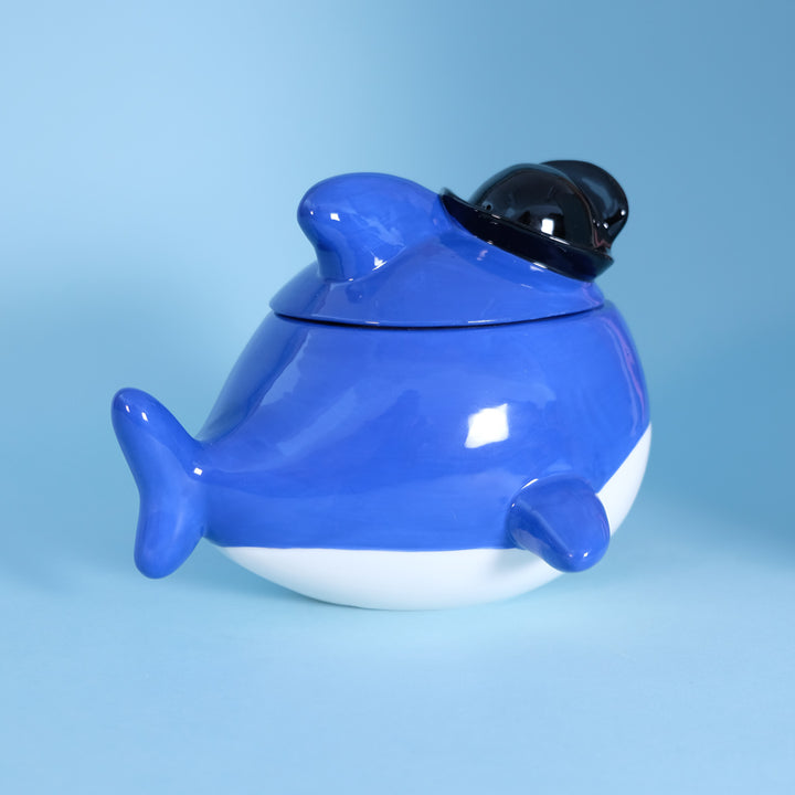 Spooky Daddy Shark Family Figural Container