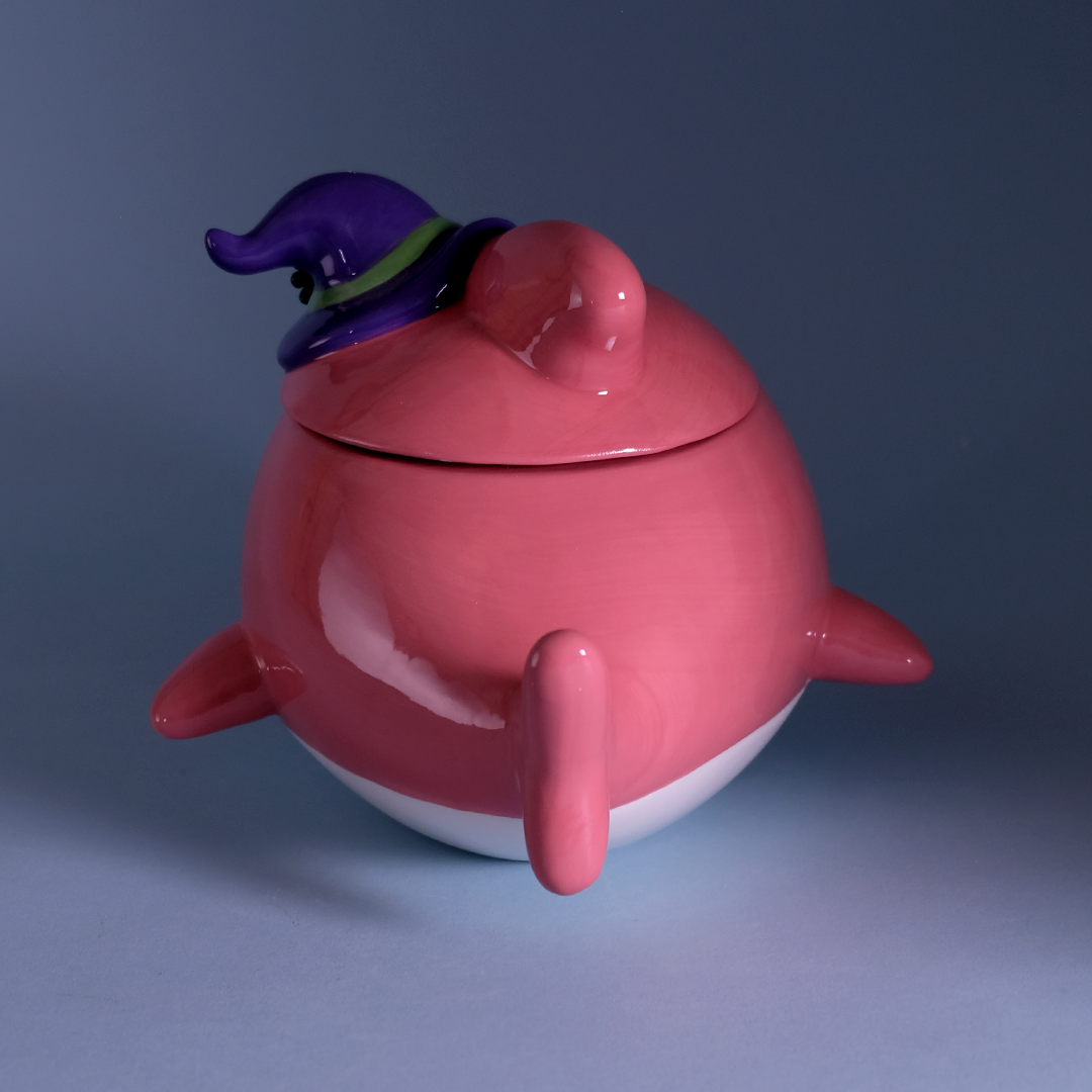 Spooky Mommy Shark Family Figural Container