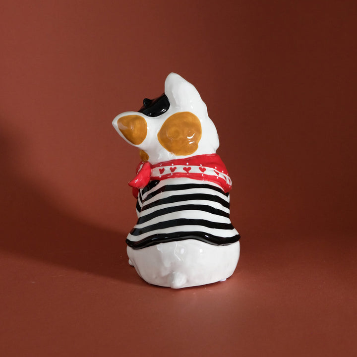 Black Stripe French Bulldog Figurine