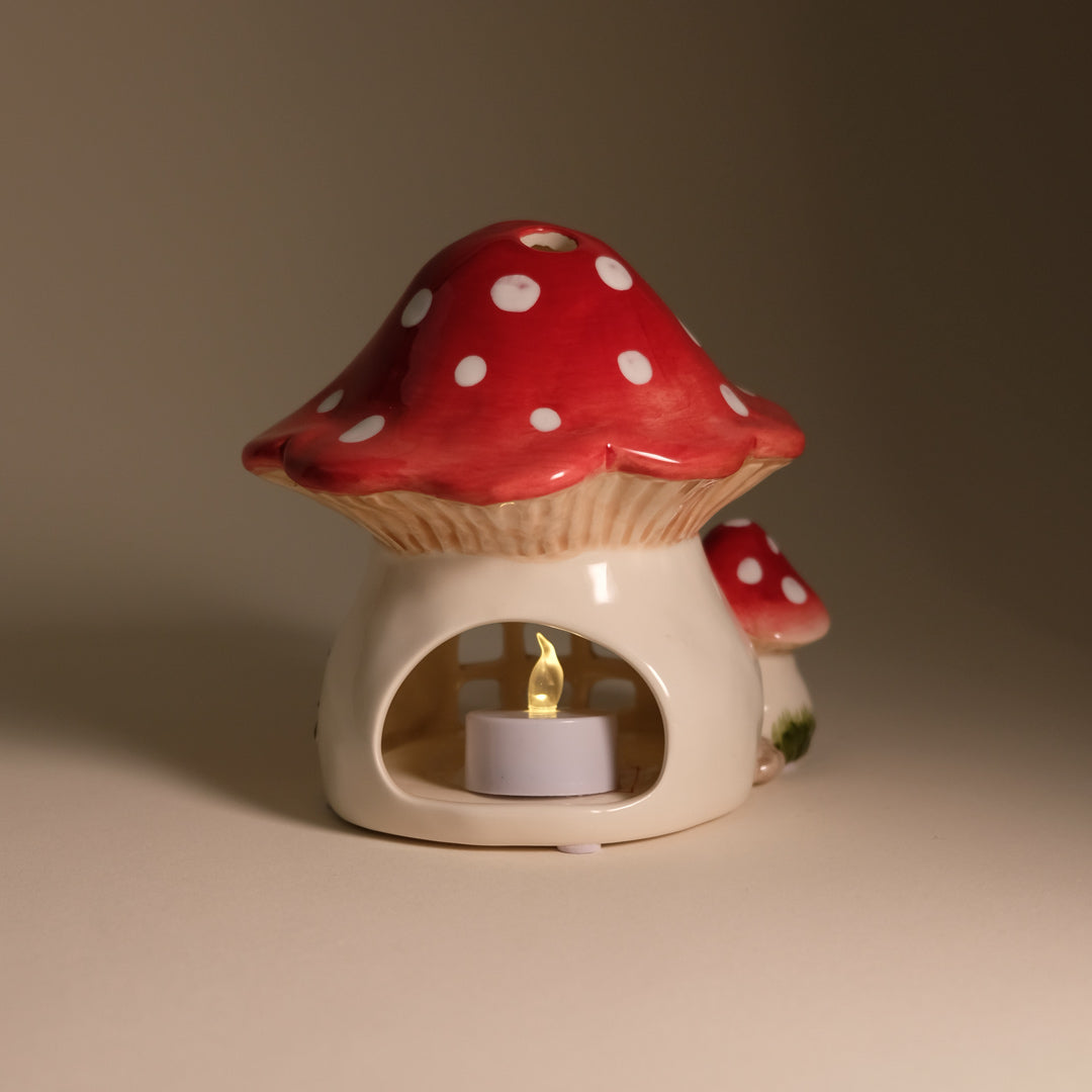 Clayworks Nesting Mushroom Candle House
