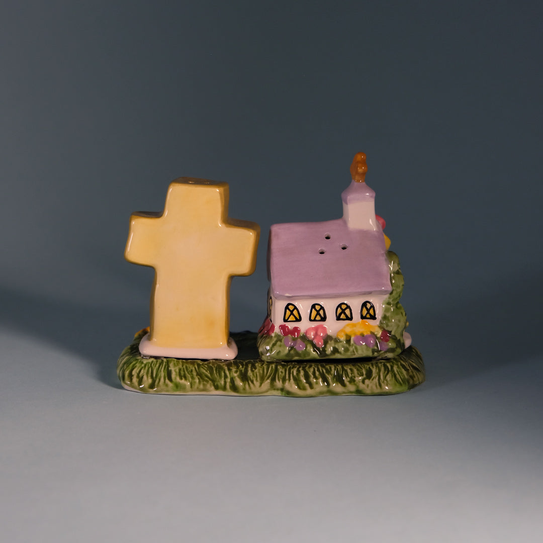 Cross and Church Salt & Pepper Set