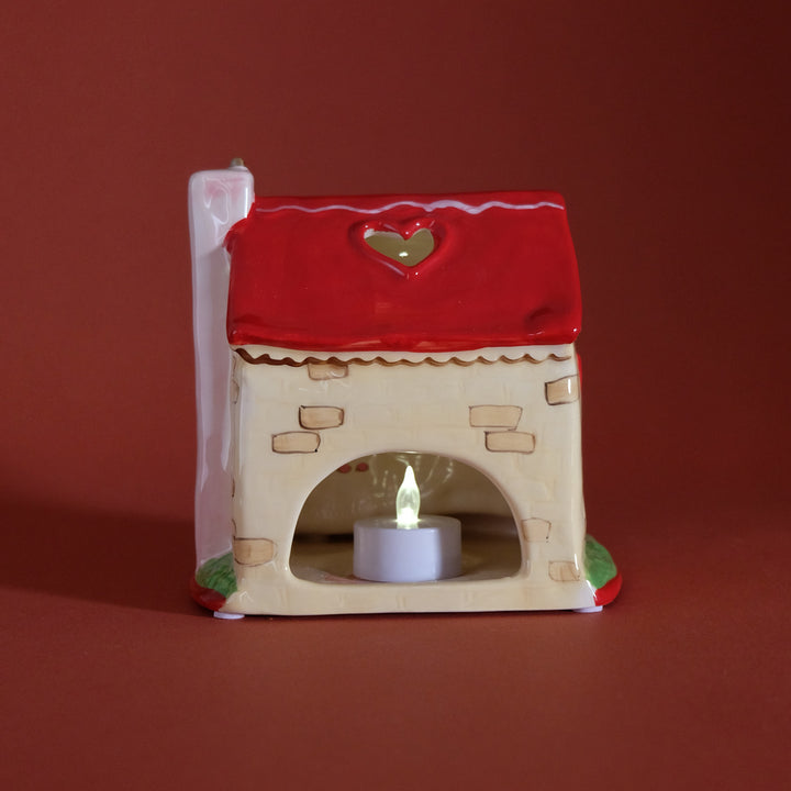 Red Rose Cottage Small Candle House