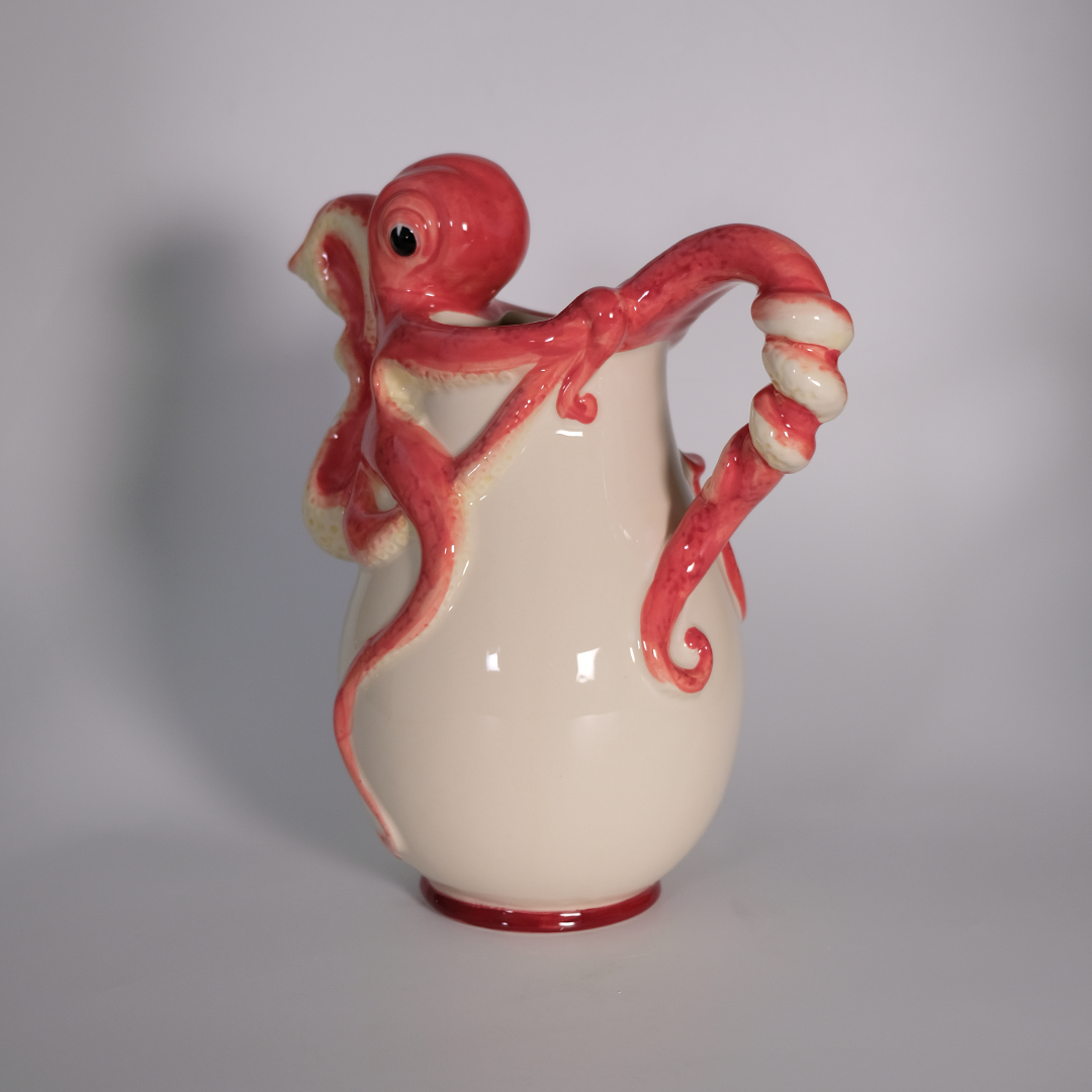 Red Octopus Pitcher