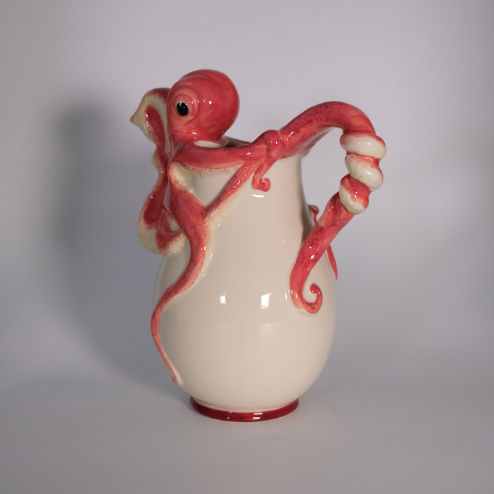 Red Octopus Pitcher