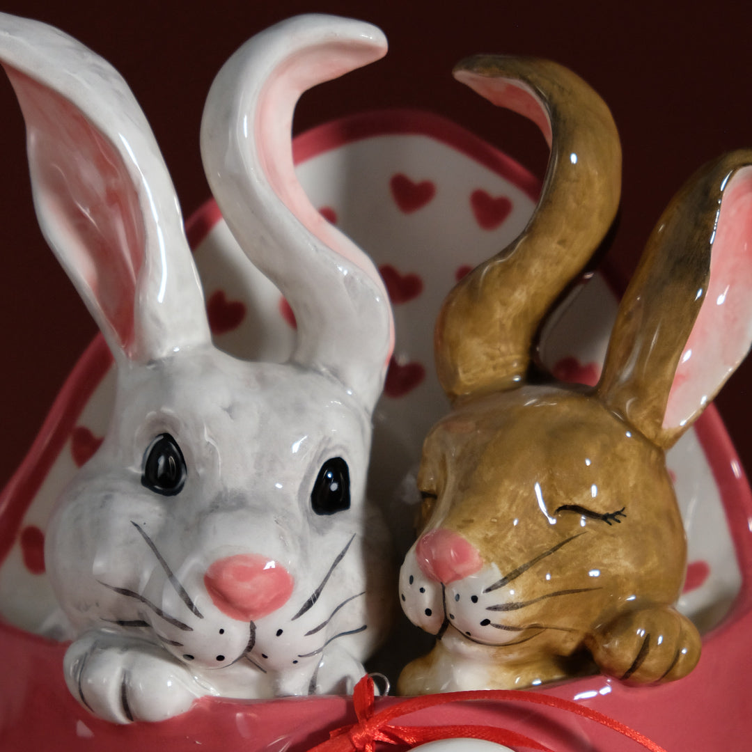 Love Bunnies Envelope Figurine
