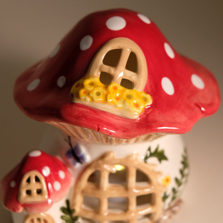 Clayworks Nesting Mushroom Candle House