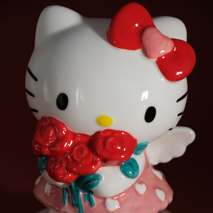 Hello Kitty Red Rose Bouquet Figurine