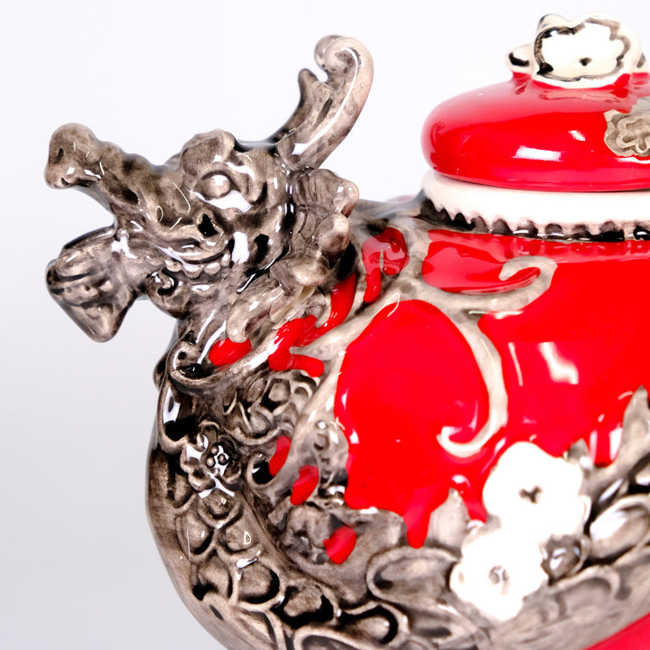 Clayworks Red Dragon Teapot