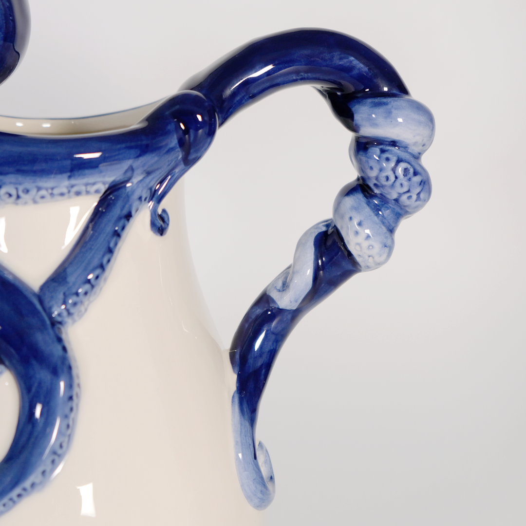 Blue Octopus Pitcher