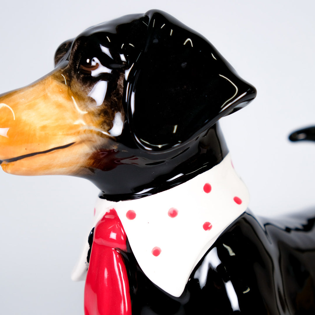 Dachshund Red Tie Figurine
