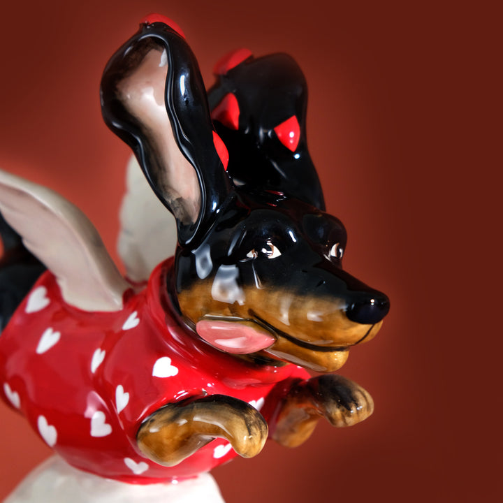 You Make My Heart Fly! Dog Figurine