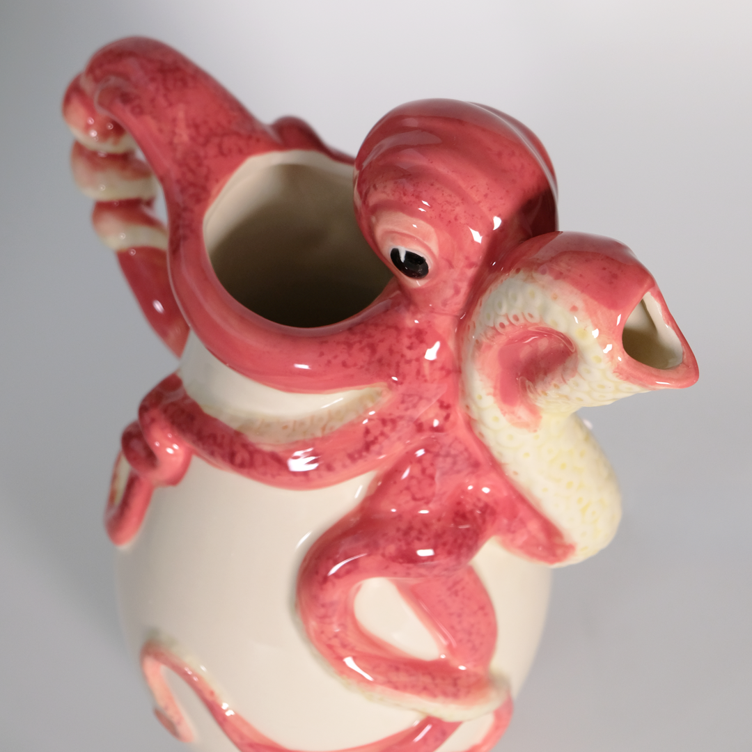 Red Octopus Pitcher