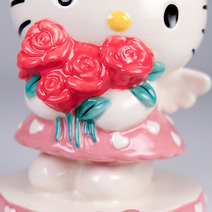 Hello Kitty Red Rose Bouquet Figurine