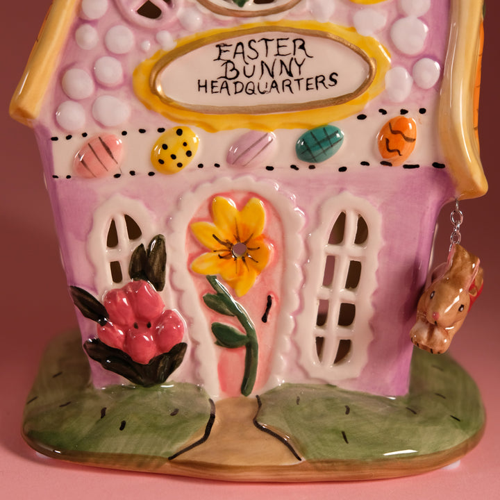 Clayworks Easter Bunny Headquarters Candle House