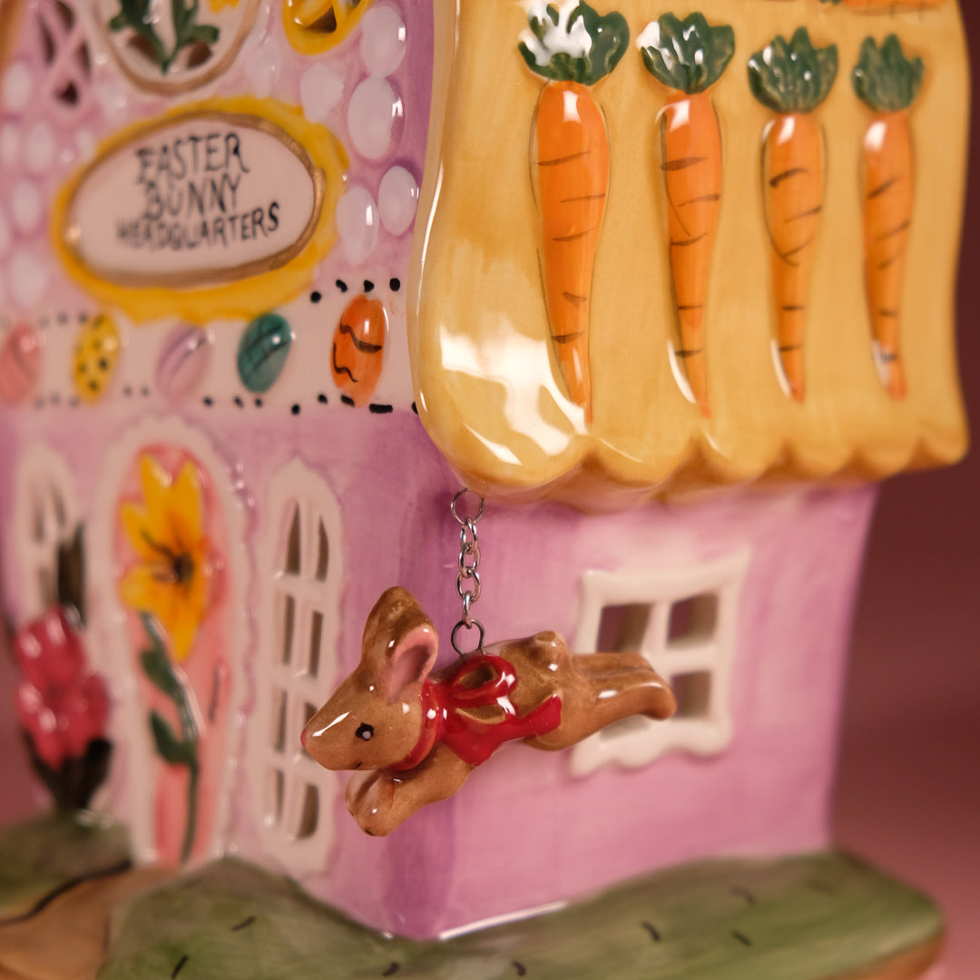 Clayworks Easter Bunny Headquarters Candle House