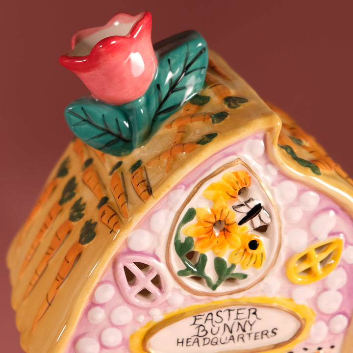 Clayworks Easter Bunny Headquarters Candle House
