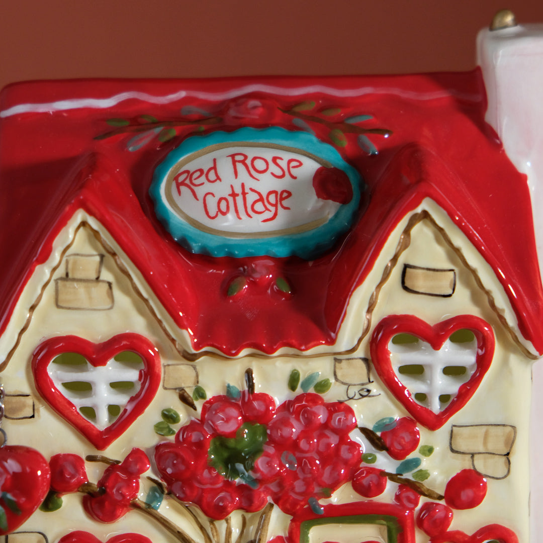 Red Rose Cottage Small Candle House