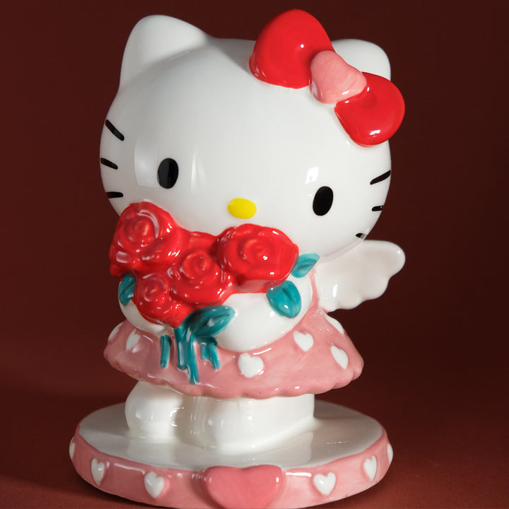 Hello Kitty Red Rose Bouquet Figurine