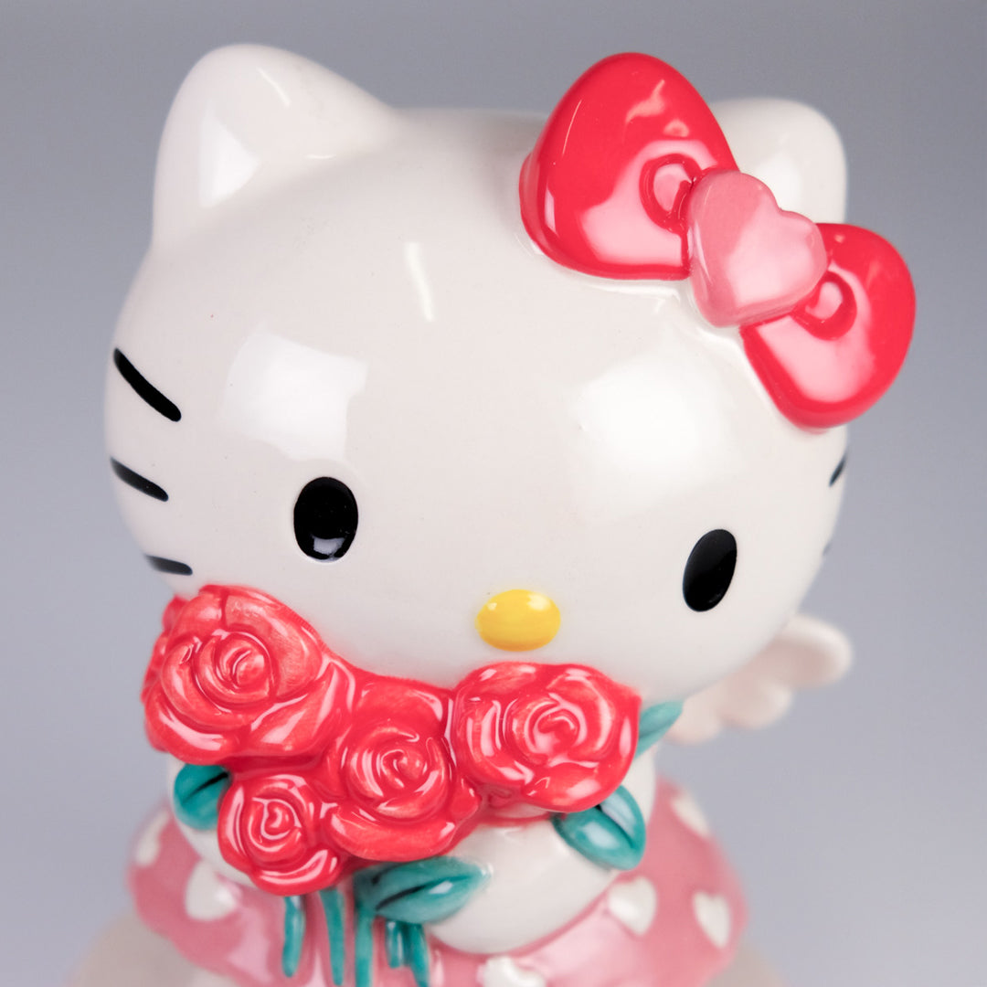 Hello Kitty Red Rose Bouquet Figurine