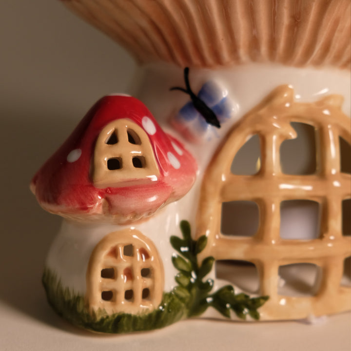 Clayworks Nesting Mushroom Candle House