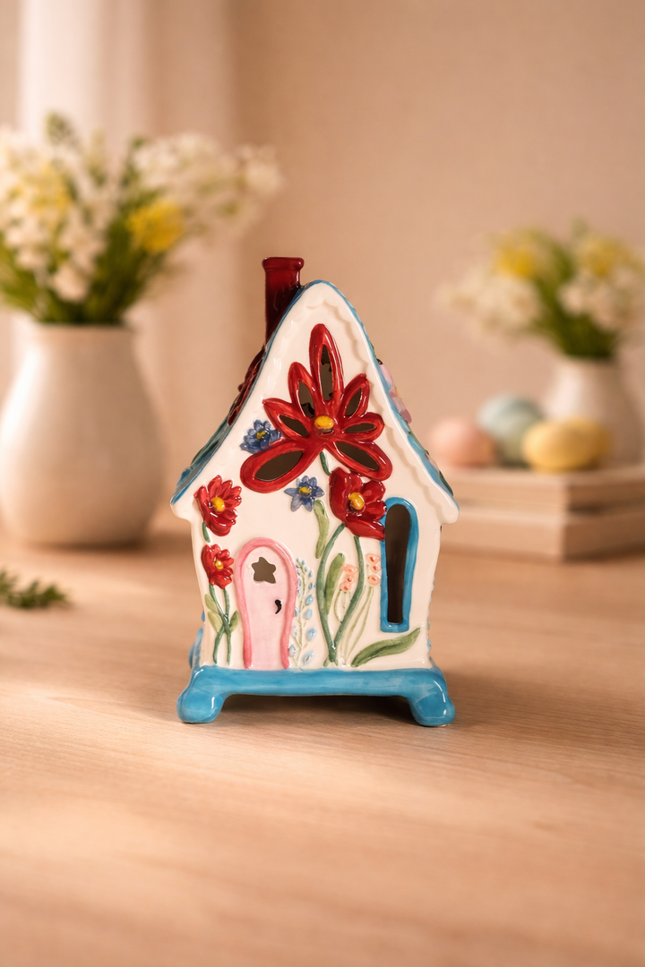 Daisy and Rabbit Candle House