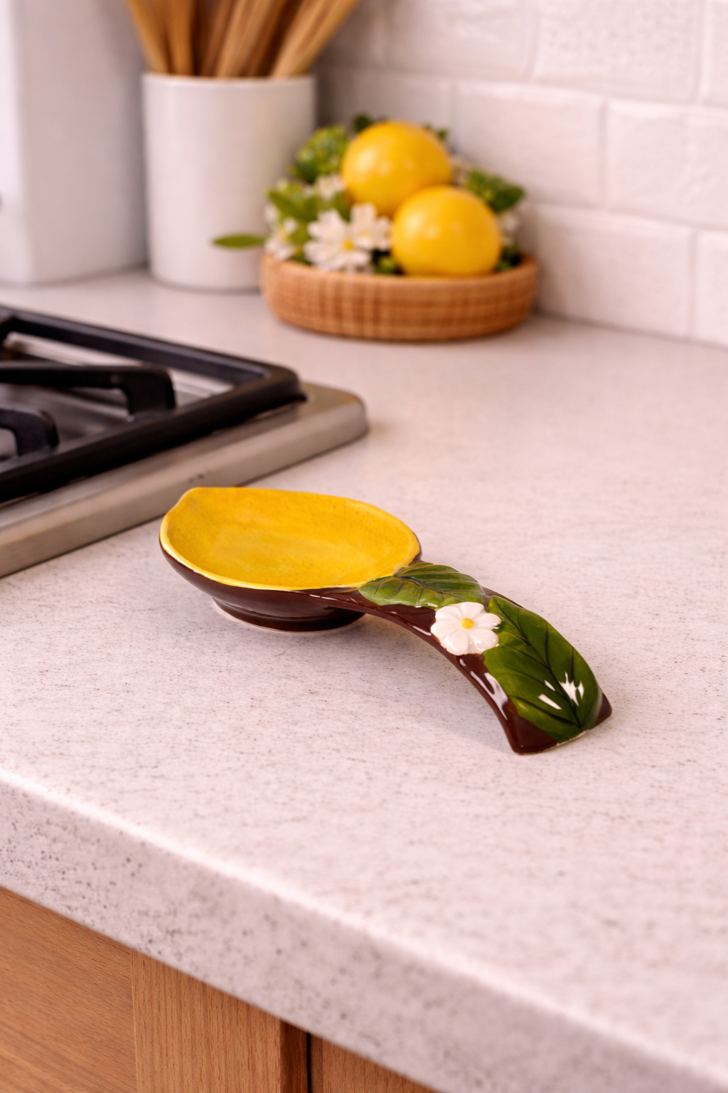 Summer Cottage Lemon Spoon Rest