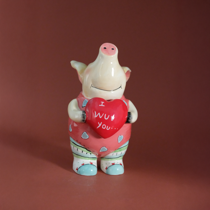 I Wuv You Piglet Figurine