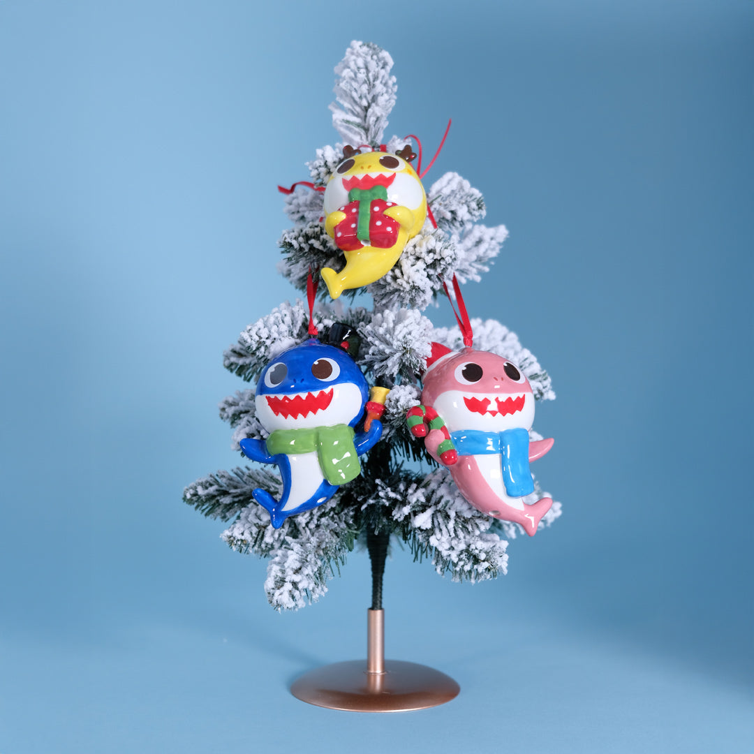 Baby Shark Winter Joy Ornaments Set of 3