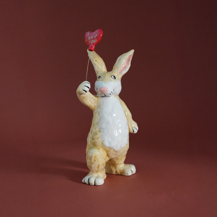 Clayworks Love Bunny Figurine